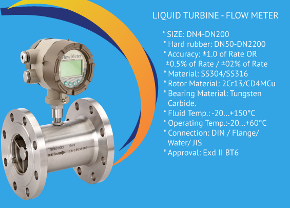 Liquid Turbine Flow Meter