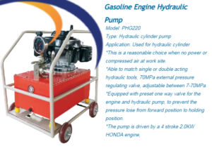 Gasoline Hydraulic Pump